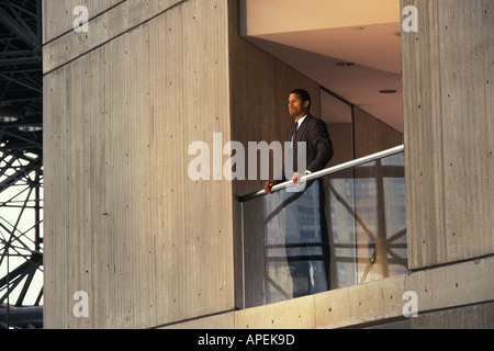 Exec with mobile phone Stock Photo