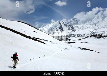 Trekking Near Tilicho Lake. Highest Lake In The World (4919m 