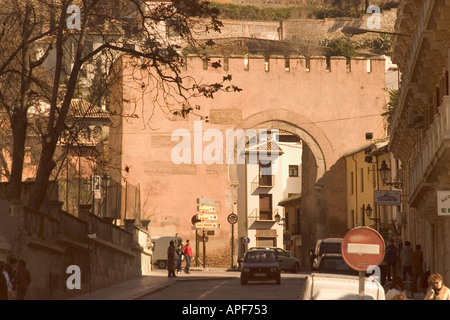 Granada Spain Puerta de Elvira Stock Photo