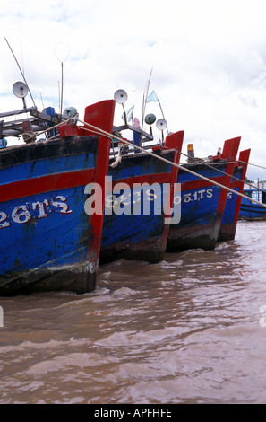Fishing boats in the Mekong Delta Stock Photo - Alamy