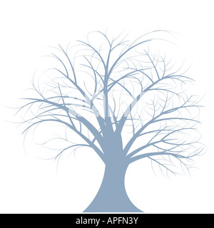 beautiful abstract vector winter tree design Stock Photo - Alamy