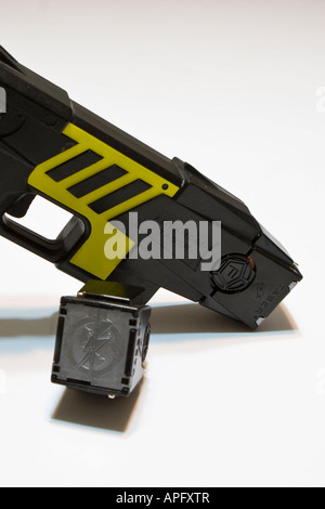 Non-Lethal Use of Force Police Standard Issue Taser Electric Stun Gun Stock Photo