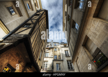 The Old Medieval houses of Paris, Quartier Latin, Paris, France Stock Photo