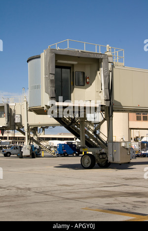Empty passenger loading ramp at airport Stock Photo - Alamy