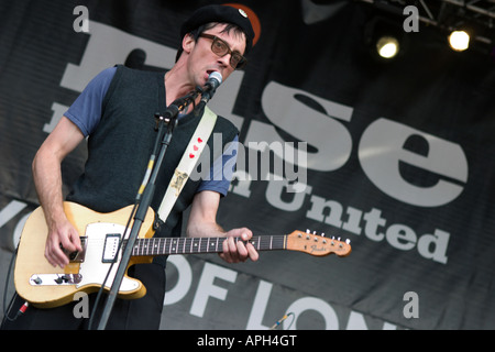 Graham Coxon is a singer song writer he is best knownas the guitarist in rock band Blur Stock Photo