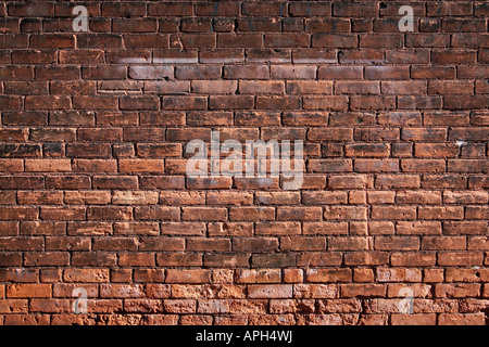 Rough and weathered brick wall grunge background Stock Photo