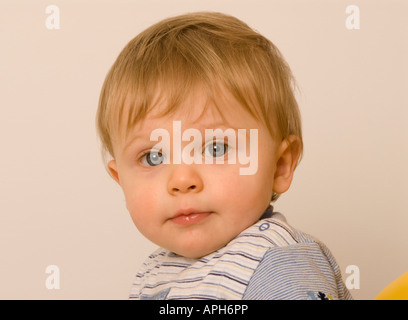 Baby boy eleven months old Stock Photo
