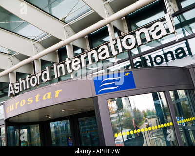 Ashford International Eurostar Terminal Railway Station entrance Ashford, Kent, UK Stock Photo