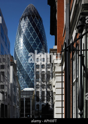 Swiss Re Building, St Mary Axe, London Stock Photo
