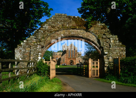 The gatehouse entrance to Lanercost Priory near Brampton, Cumbria Stock Photo