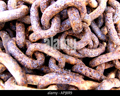 Rusted Chains Stock Photo