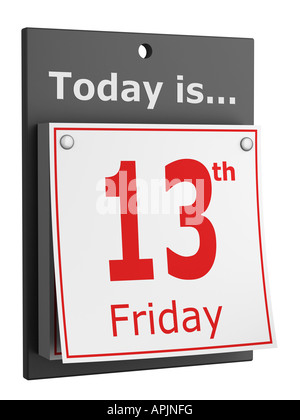 unlucky day Friday 13th Stock Photo