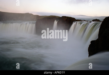 Goðafoss waterfall between Akureyri Myvatan in Iceland Stock Photo