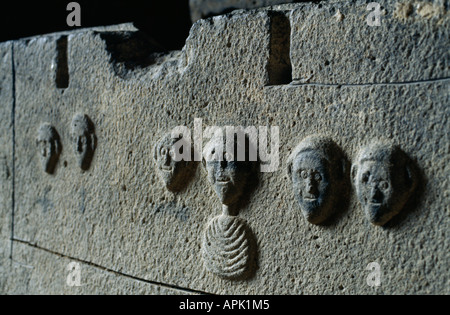 Sarcophagus in the Fortress of St. Giles,Tripoli, Lebanon. Stock Photo