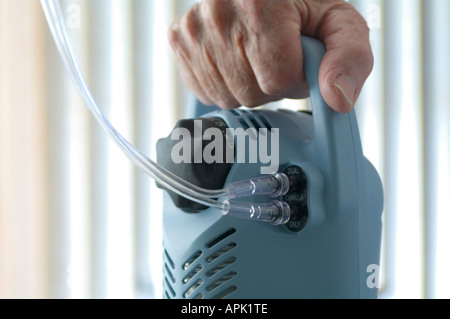 portable oxygen tank for patient Stock Photo