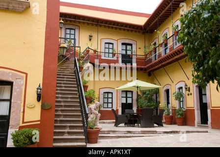 Mexico, Zacatecas, hotel Meson de Jobito, colonial, colorful Stock Photo