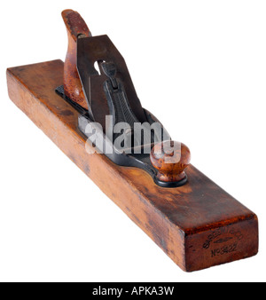 Antique Stanley fore plane Stock Photo