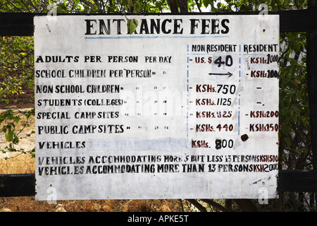 entrance of Buffalo Springs Game Reserve, Kenya, Buffalo Springs Game Reserve Stock Photo