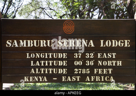 Samburu Serena Lodge, Kenya, Samburu National Reserve, Isiolo Stock Photo