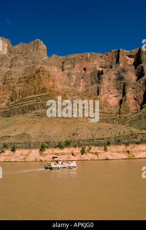 Scenic Grand Canyon Boat trip Boating pontoon boat on Colorado River ...