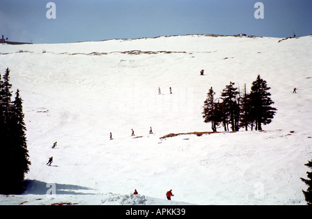 Skiing On Vitosha Mountain Near Sofia The Capital Of Bulgaria Stock Photo