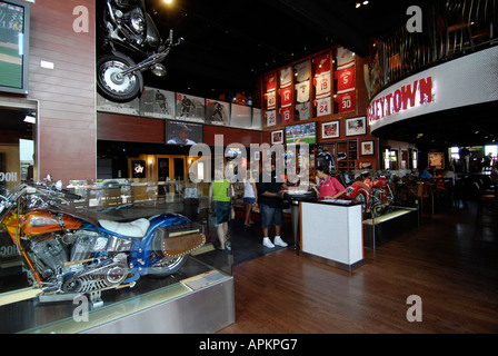 Hockeytown USA a local Detroit Michigan Sports Bar Restaurant Stock Photo