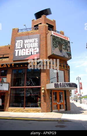 Hockeytown USA a local Detroit Michigan Sports Bar Restaurant Stock Photo