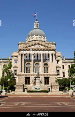 The State Capitol Building at Indianapolis Indiana IN Stock Photo