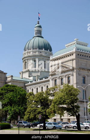 The State Capitol Building at Indianapolis Indiana IN Stock Photo