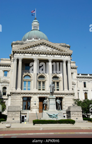 The State Capitol Building at Indianapolis Indiana IN Stock Photo