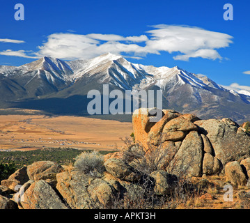 landscape at Buena Vista, USA, Colorado Stock Photo