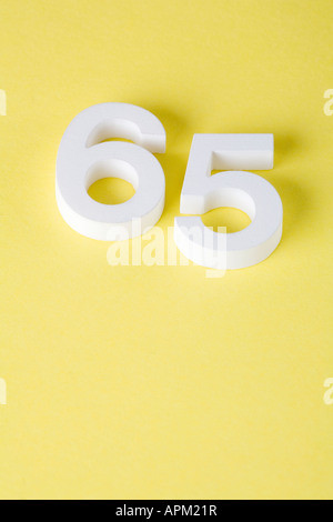 Number 65 Stock Photo