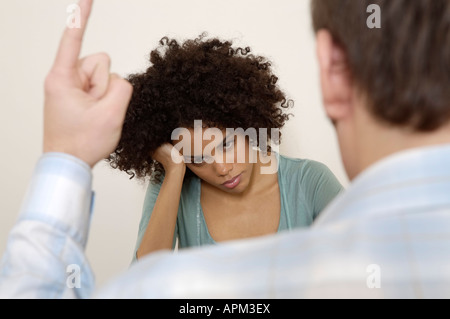 Couple arguing Stock Photo