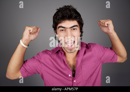 Studio portrait of a man, expressions Stock Photo