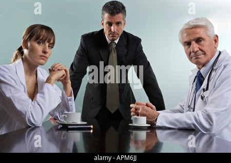 Hospital managers board meeting Stock Photo