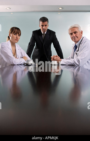 Hospital managers board meeting Stock Photo