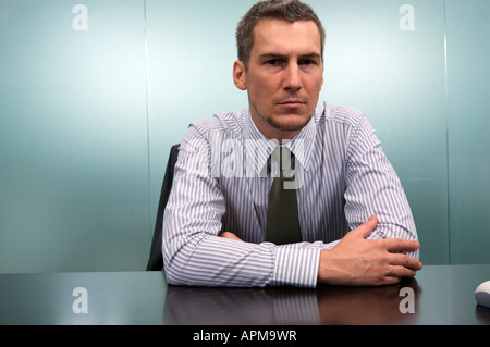 Portrait of serious business man Stock Photo