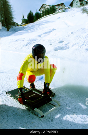 THE CRESTA RUN ST MORITZ Stock Photo