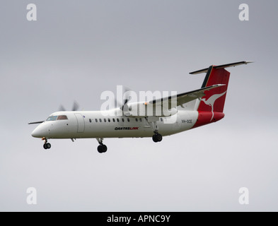 QantasLink Dash 8 turboprop airliner Stock Photo