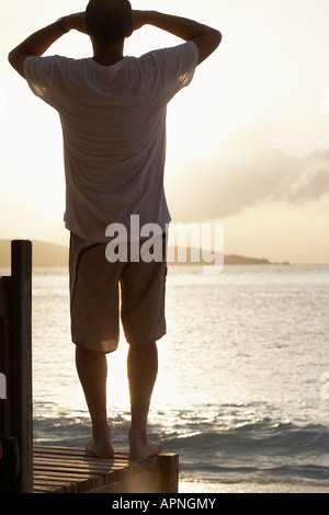 Young man looking at view Stock Photo