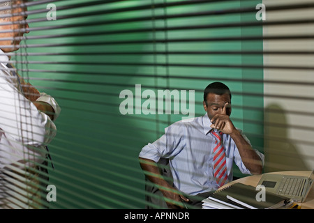 Two Businessmen Having Meeting Stock Photo
