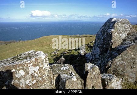 The Antrim Coast Road is regarded as one of the great tourist routes of the world.[1] This part of the road has seen a dramatic increase in traffic in Stock Photo