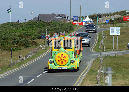 Porthcawl Road Train at Rest Bay Stock Photo