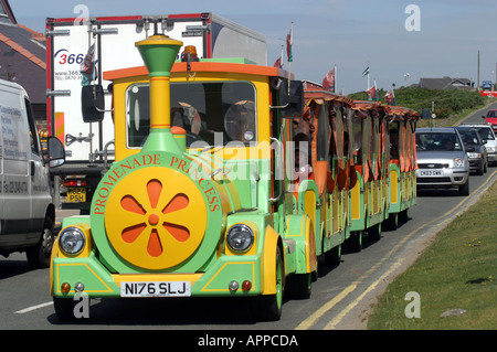 Porthcawl Road Train in Rest Bay Stock Photo