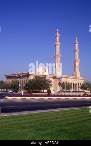 UAE - Sharjah, Mosque in Cultural Palace Square Stock Photo