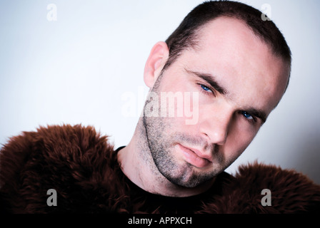 Portrait of young man - shallow depth of field. Stock Photo