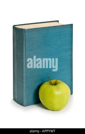 Apple thick old book Stock Photo