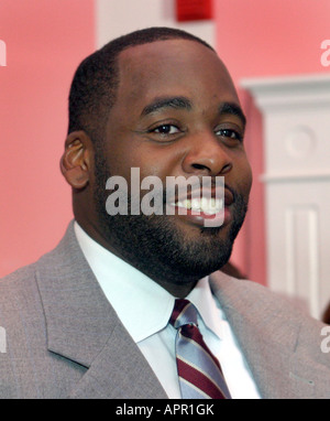 Kwame M Kilpatrick, former Mayor of Detroit Michigan USA pardoned by President Trump Stock Photo