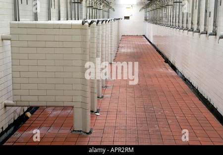 Empty pit head baths at Tower Colliery Hirwaun South Wales UK EU on the day the pit closed Stock Photo