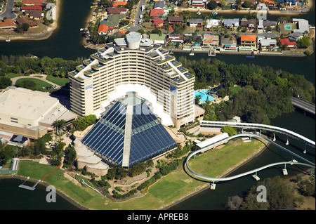 Jupiters Casino Broadbeach Gold Coast Queensland Australia aerial Stock Photo